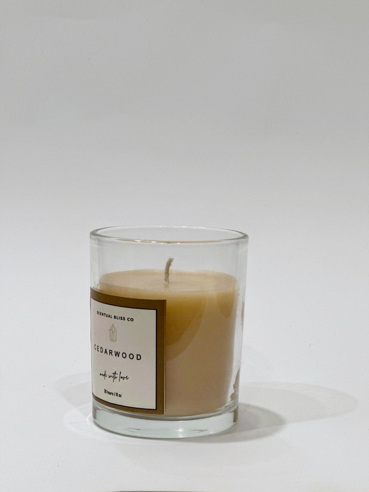 Cedarwood Glass Candle