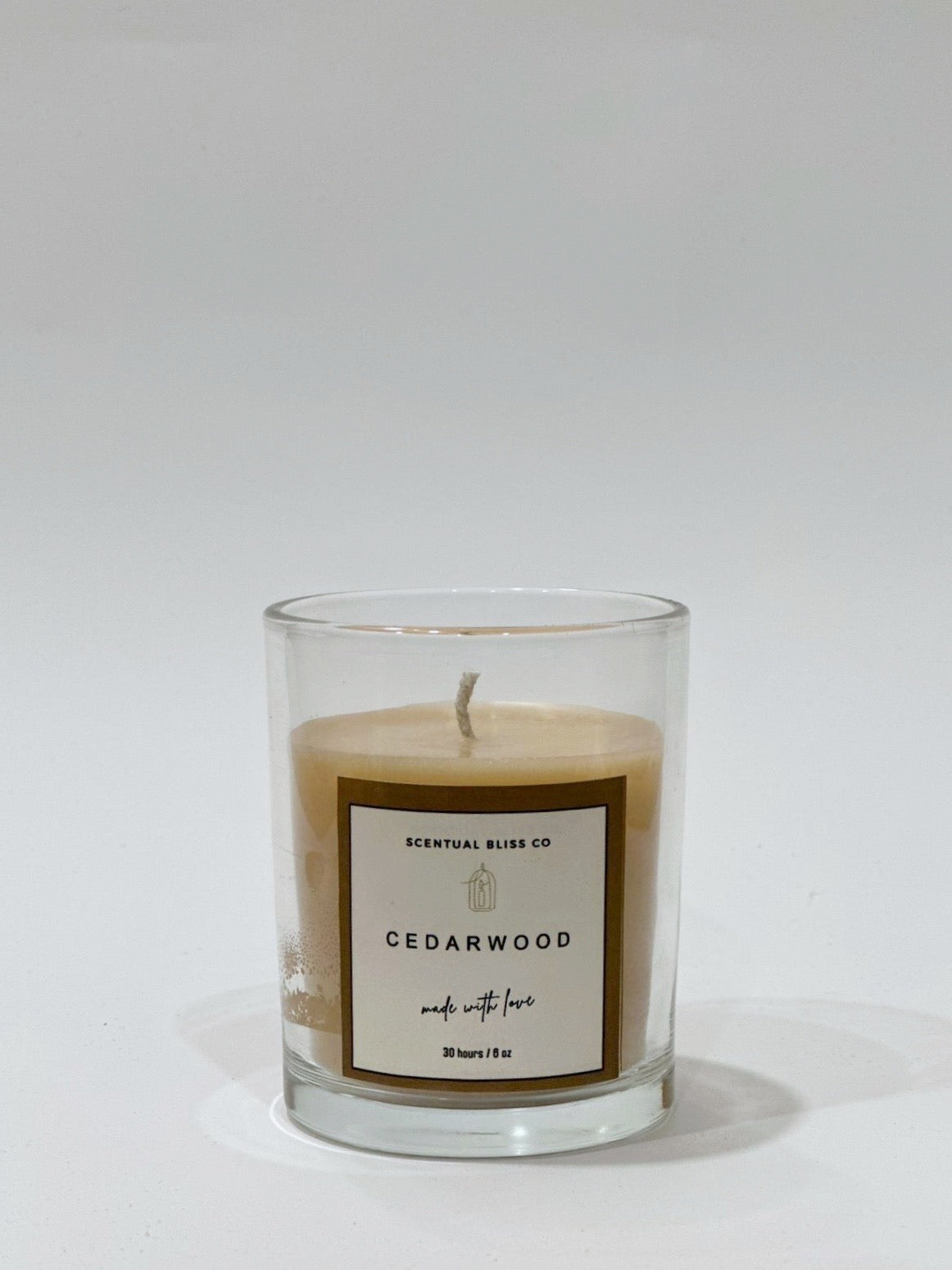 Cedarwood Glass Candle